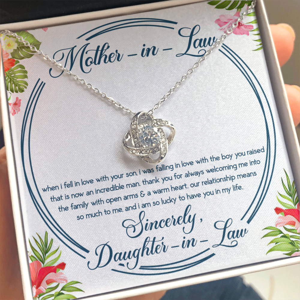 To My Mother in Law Necklace from Daughter-in-Law, Mother-In-Law Gift