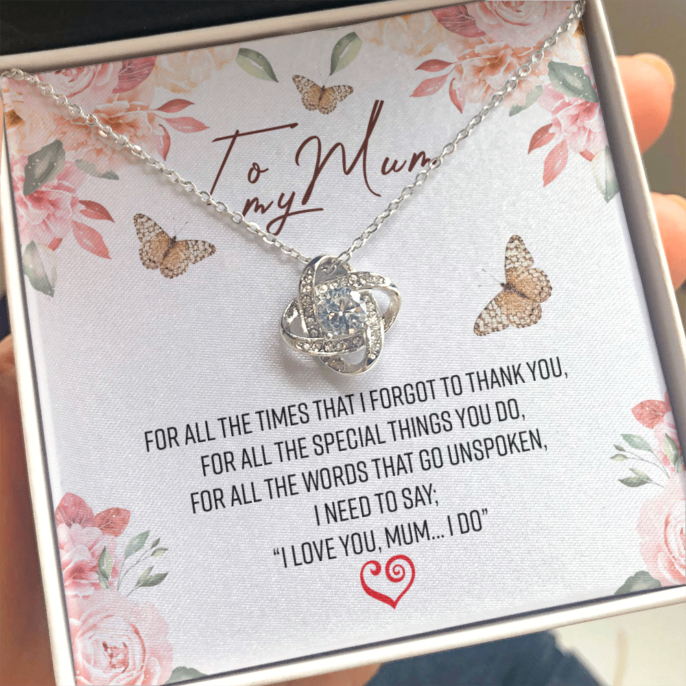 Mum Necklace, Unspoken Words, Gift For Mum