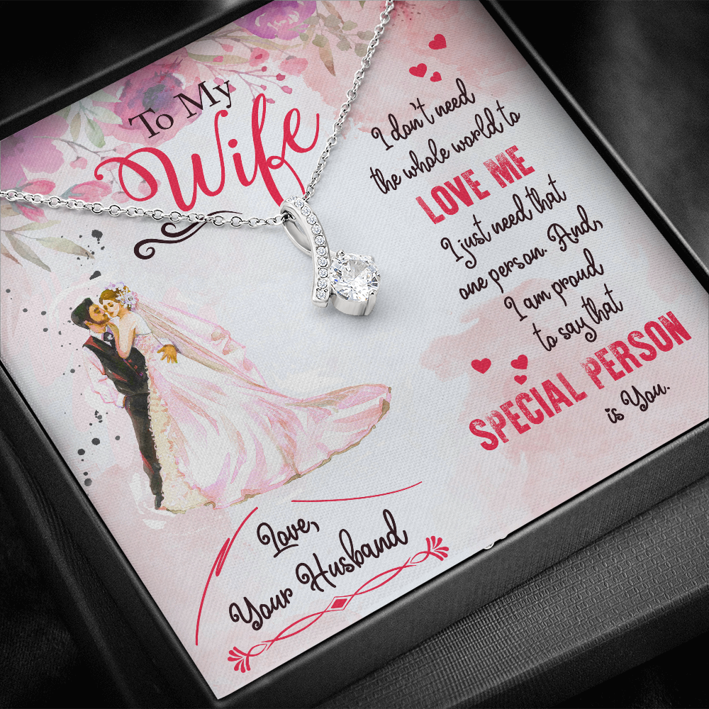 Wife Necklace - That Special Person is You