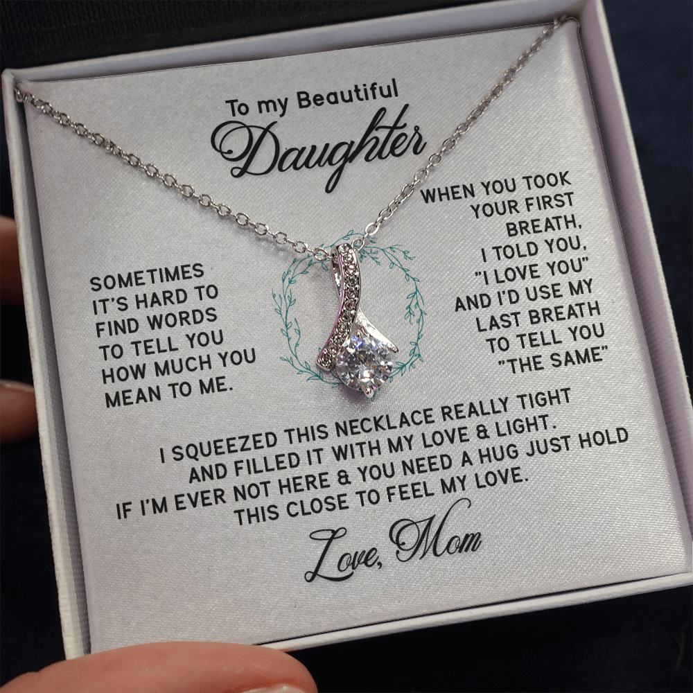 Daughter Gift from Mom to Daughter Necklace, Daughter Mother Necklace, Daughter Gift From Mom