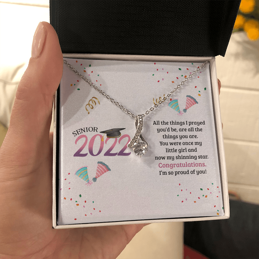 Daughter Graduation Necklace, All the Things I Prayed, Senior 2022 Graduate Gift for Daughter
