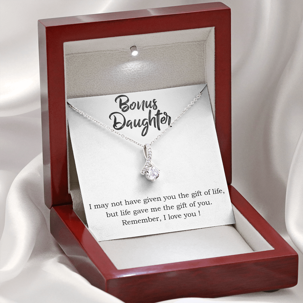 Bonus Daughter Necklace - Life Gave Me The Gift of You