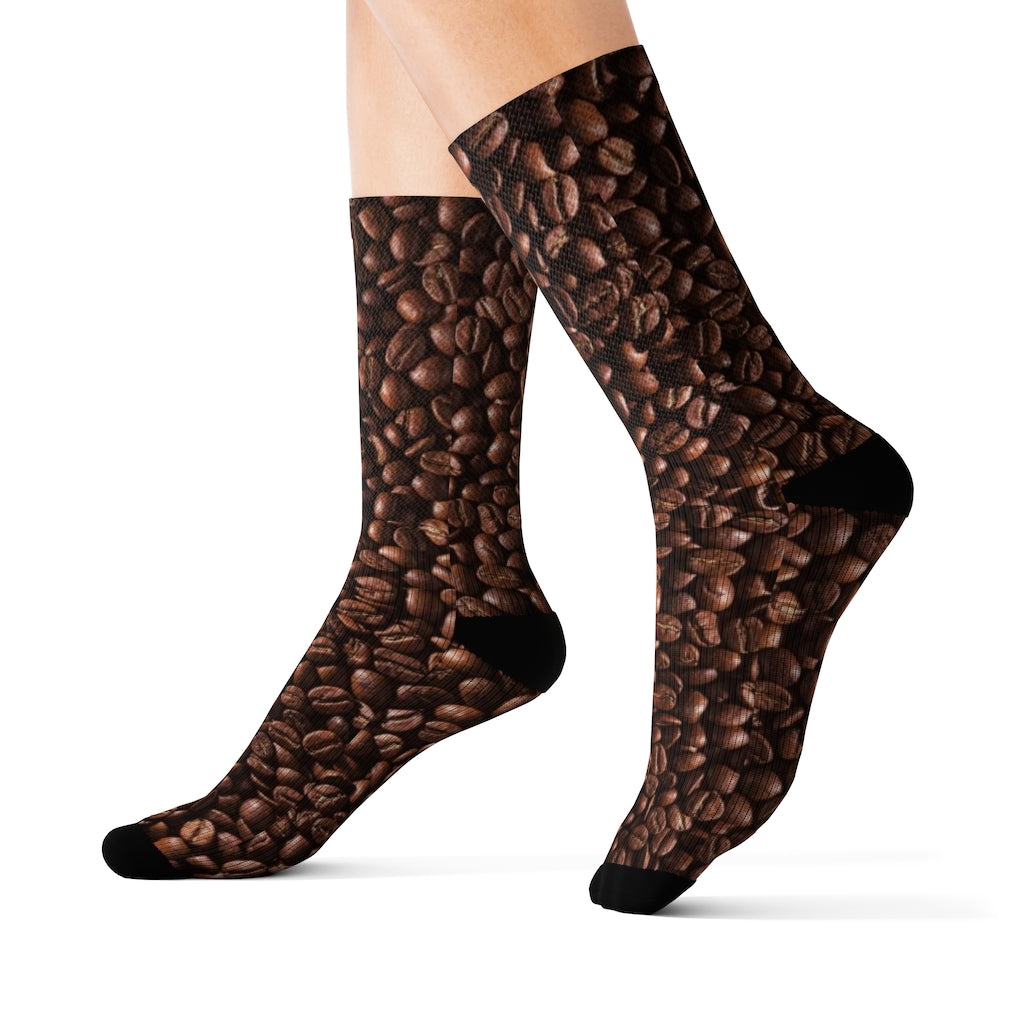 Coffee Beans Sublimation Socks