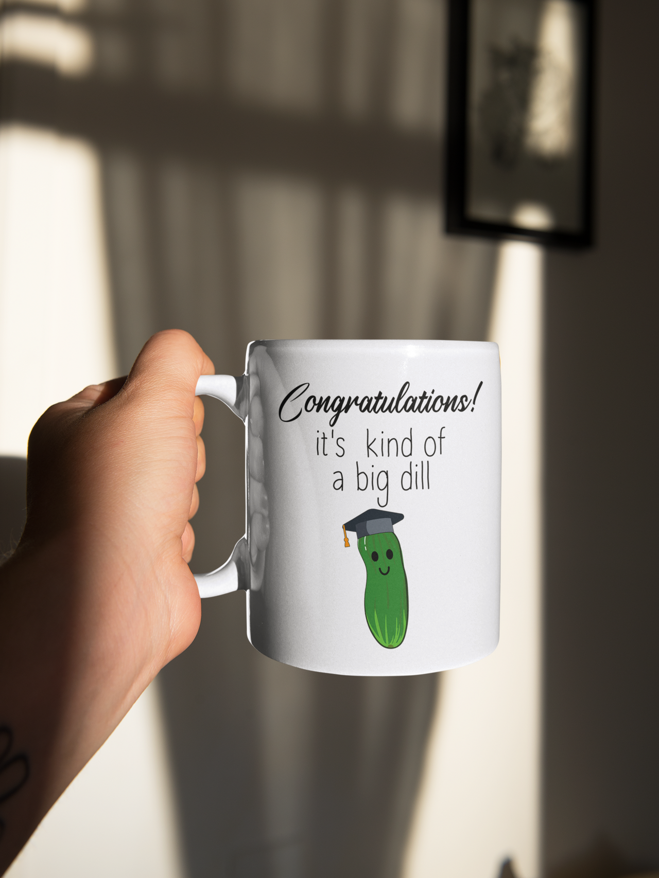 A Big Dill Graduation Mug, Pickle Graduate, It's Kind of a Big Dill