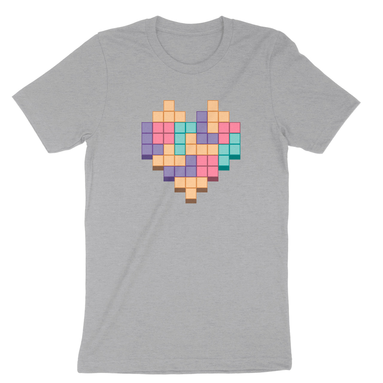 Pixelated Heart T-Shirt - Block Heart Shirt - Gamer Shirt
