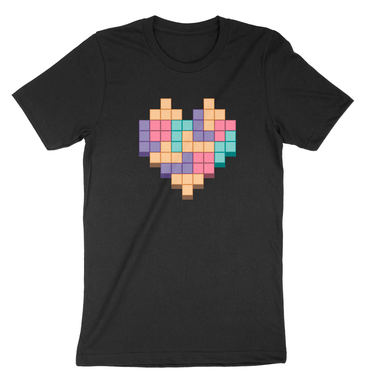 Pixelated Heart T-Shirt - Block Heart Shirt - Gamer Shirt