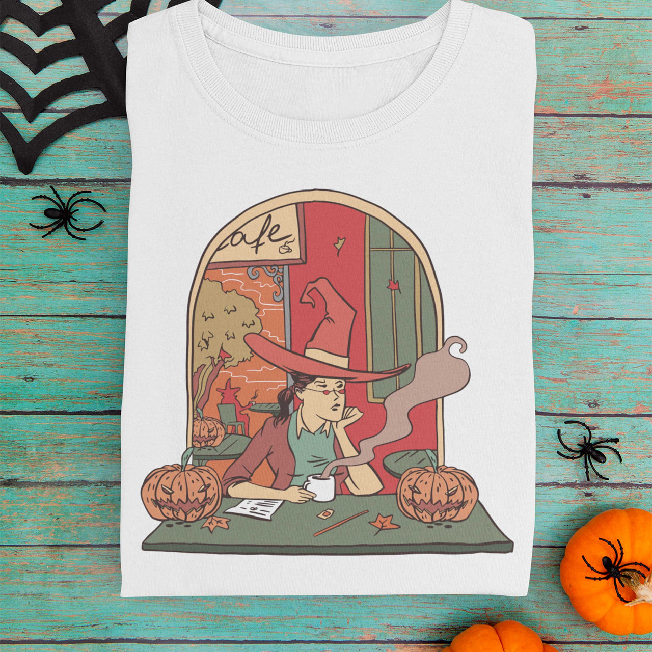 Coffee Witch Halloween T-Shirt