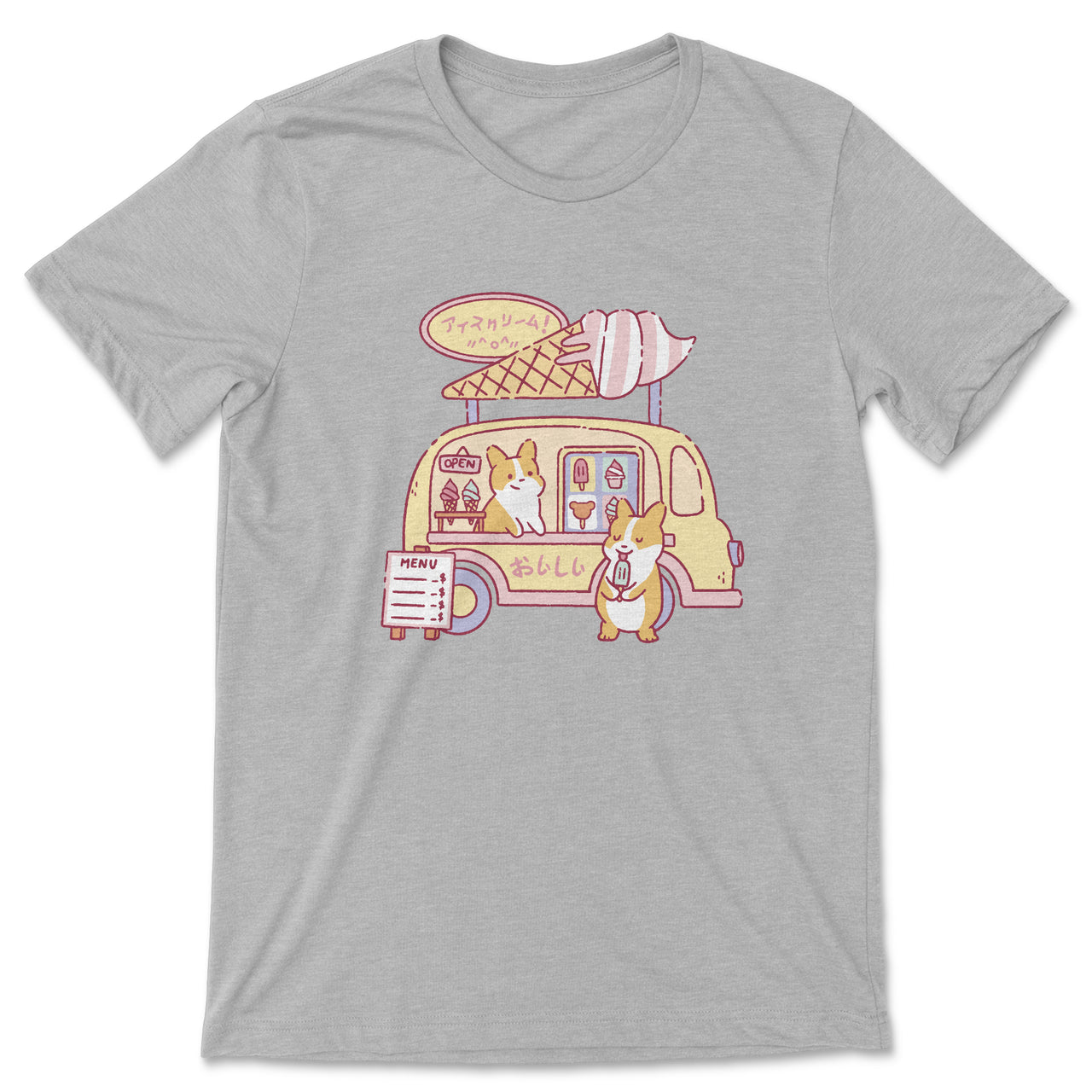 Corgi Dogs in an Ice Cream Truck T-Shirt