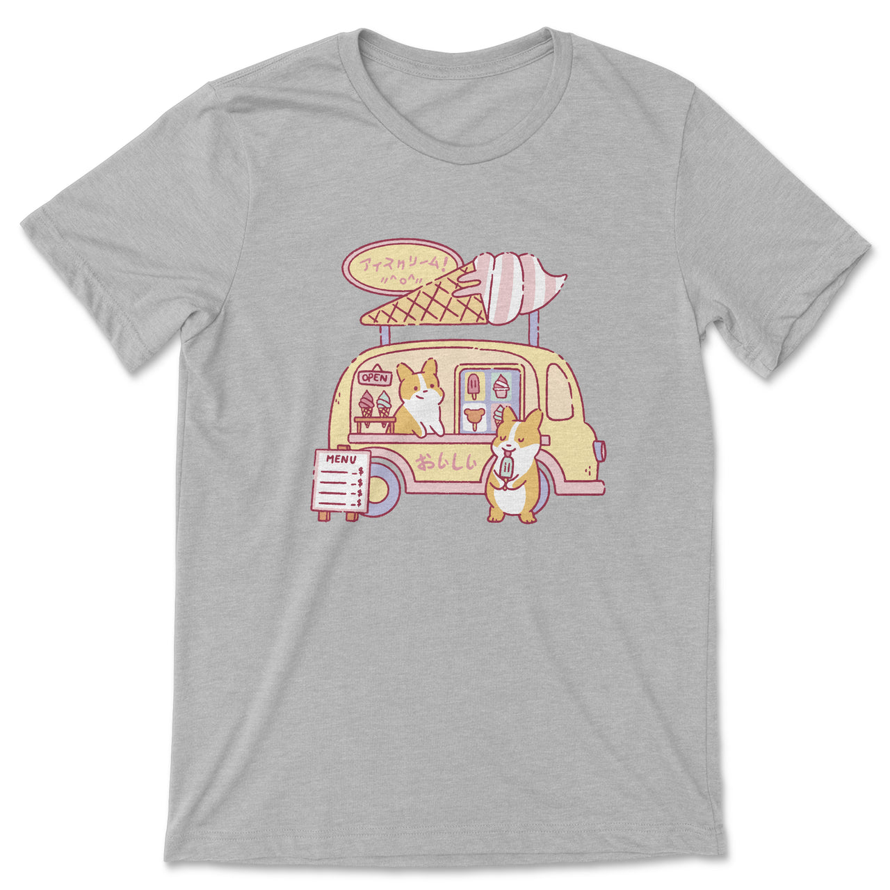 Corgi Dogs in an Ice Cream Truck T-Shirt
