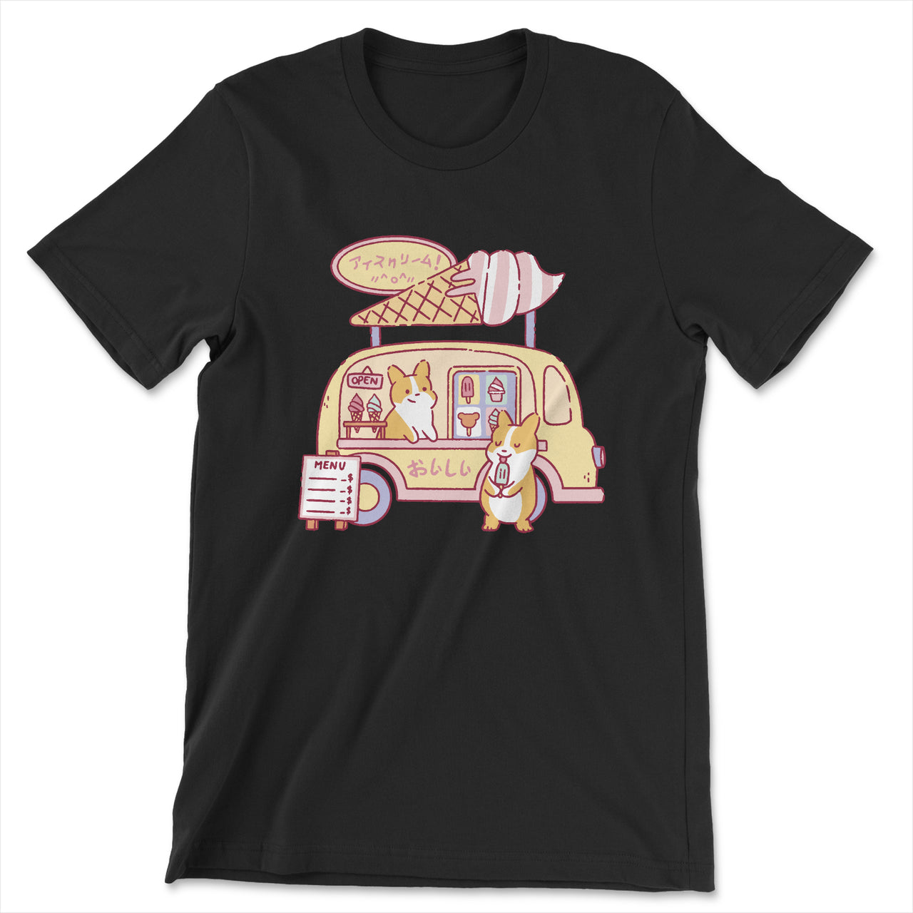 Corgi Dogs in an Ice Cream Truck T-Shirt