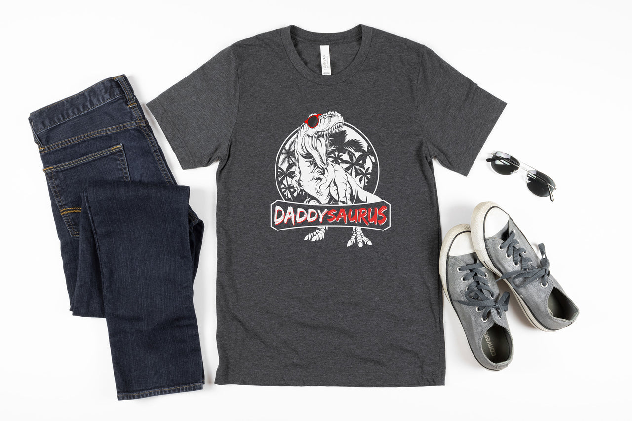 DaddySaurus T-Shirt, Dad Dinosaur Shirt, Daddy T-Rex Tshirt