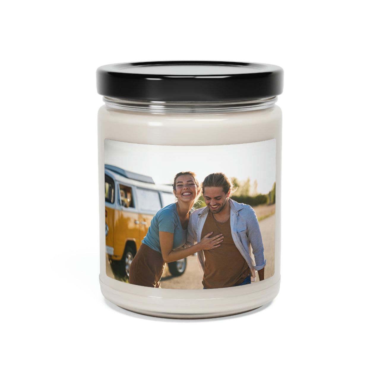 Custom Photo Candle - Personalized Scented Soy Candle