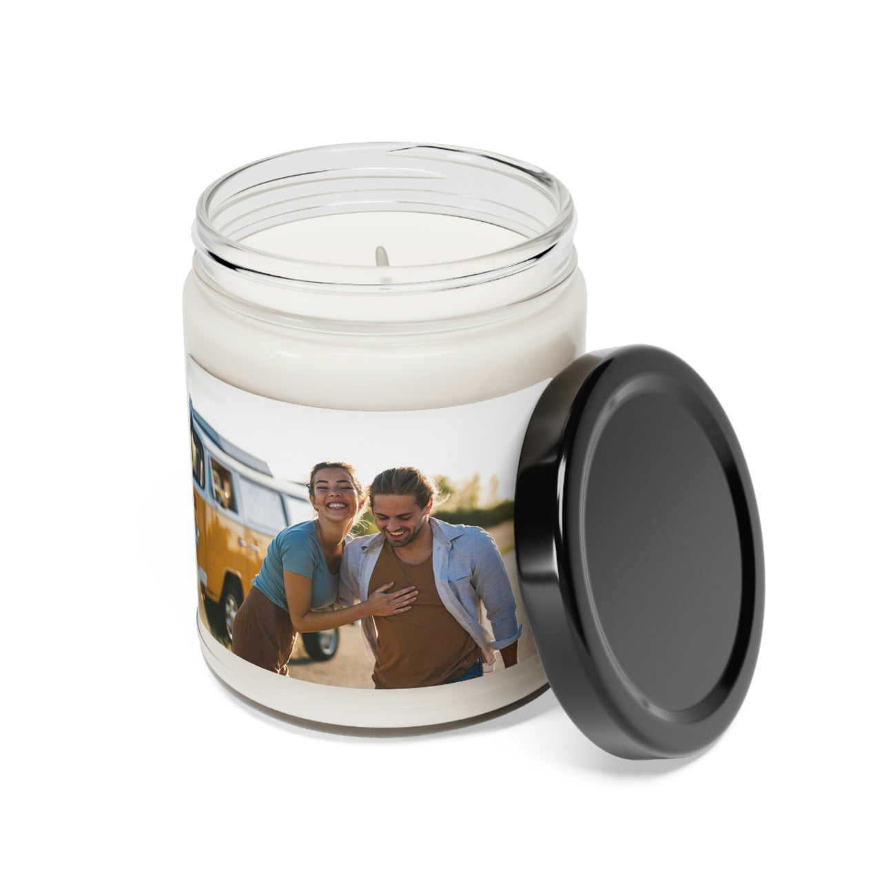 Custom Photo Candle - Personalized Scented Soy Candle