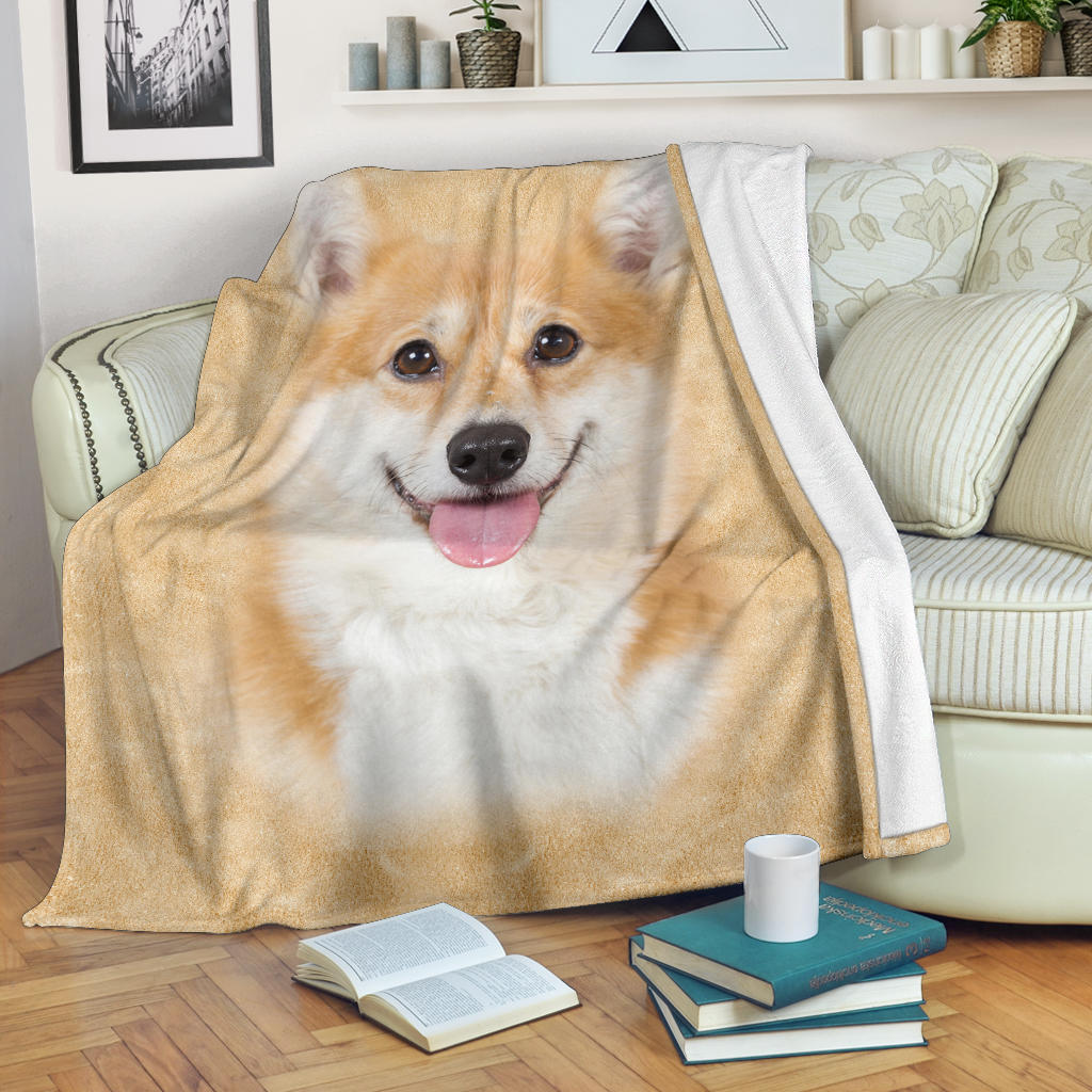 Corgi Blanket - Corgi Face