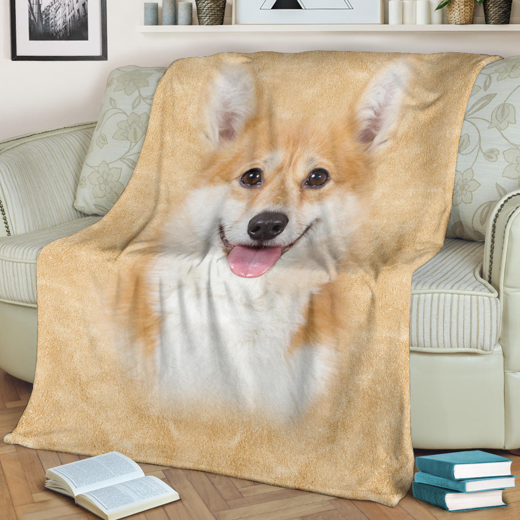 Corgi Blanket - Corgi Face