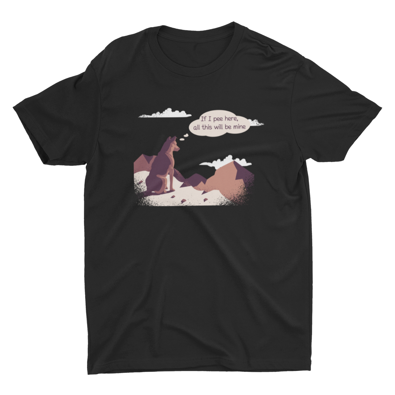 If I Pee Here Dog T-Shirt