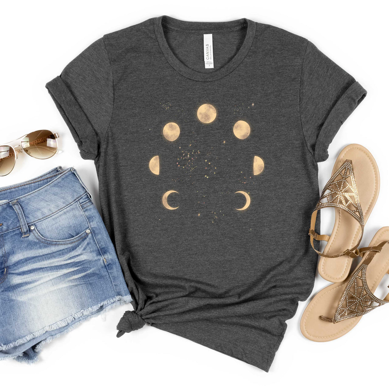 Moon Phases in Space T-Shirt