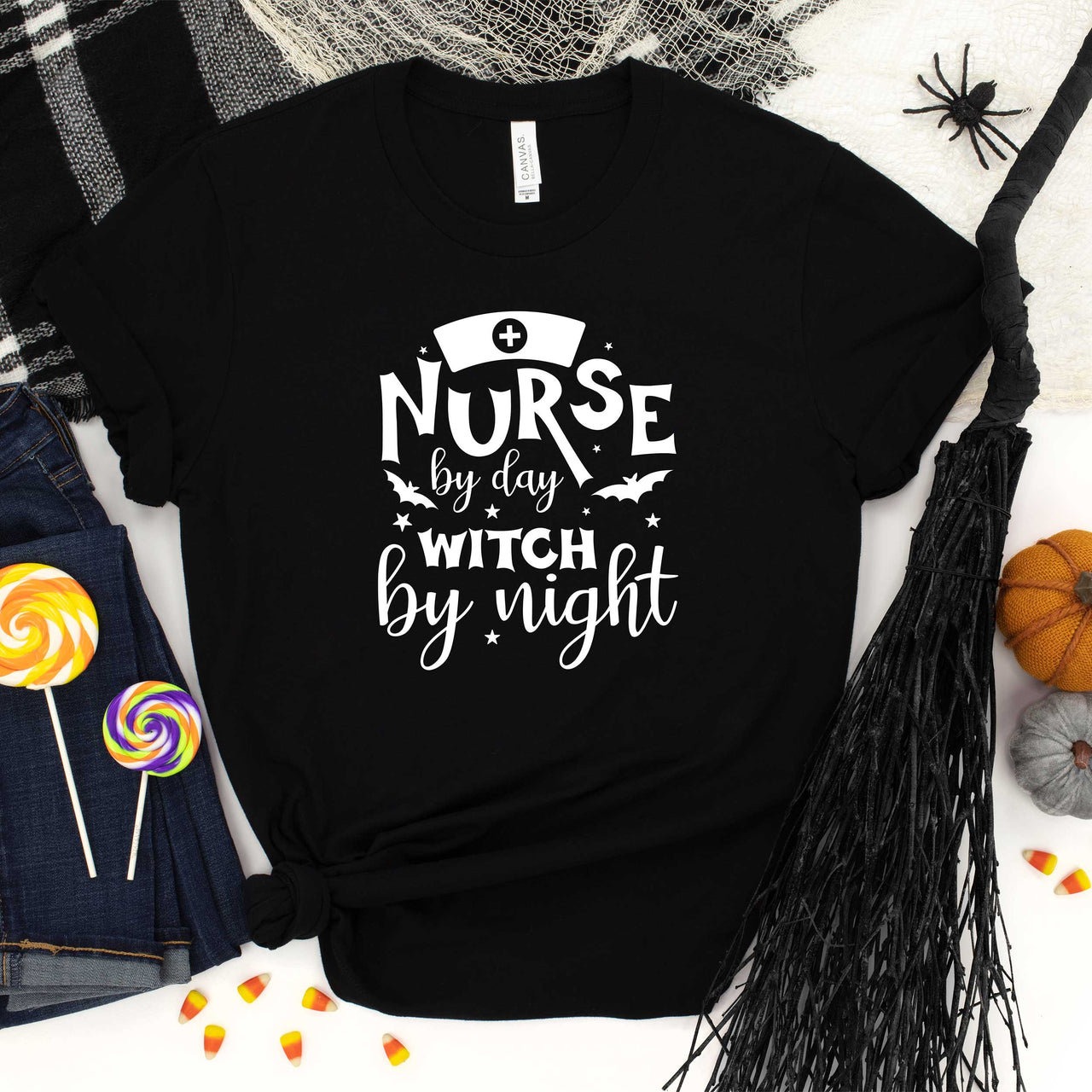 Nurse by Day Witch by Night T-Shirt