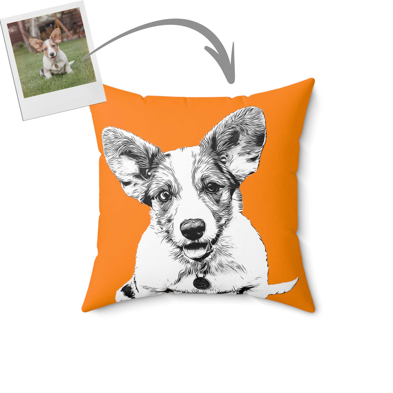 Custom Dog Photo Pillow