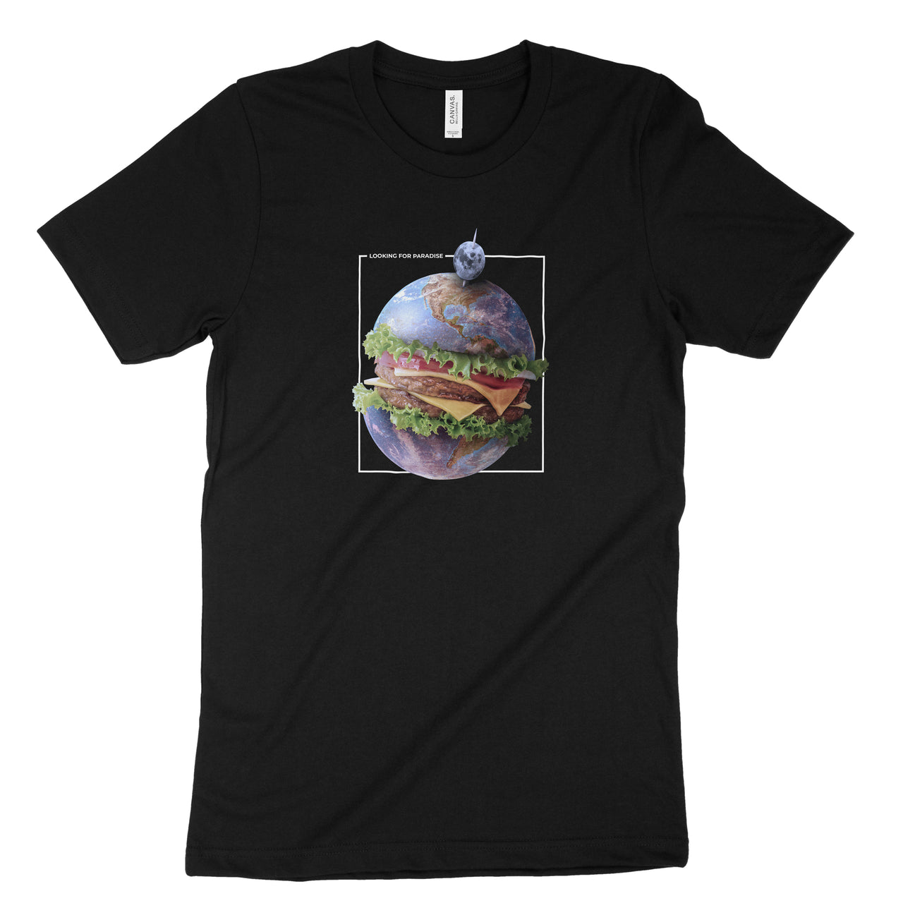 Planet Earth Hamburger Food T-Shirt