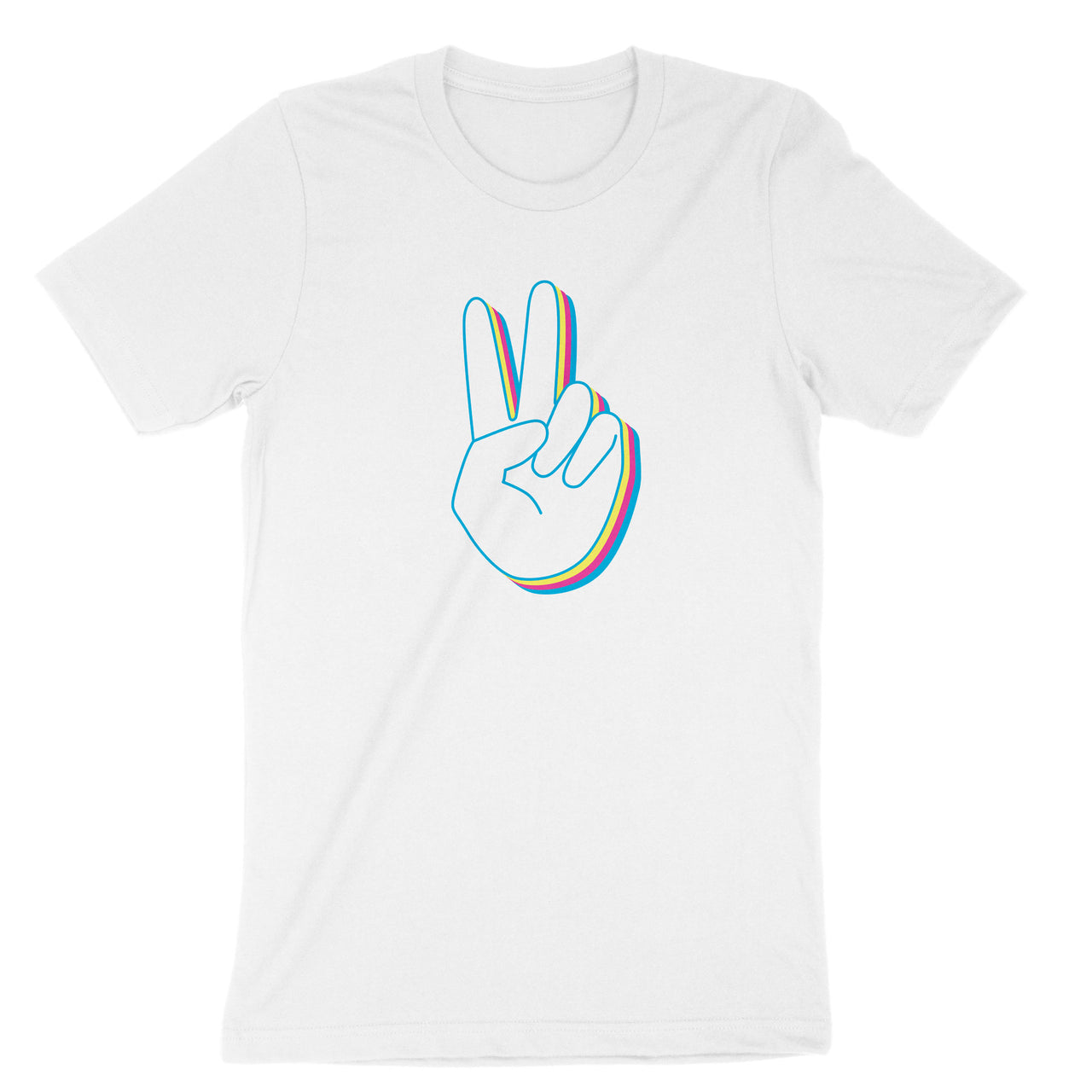 Rainbow Peace Sign T-Shirt, Pride LGBT Tee Shirt