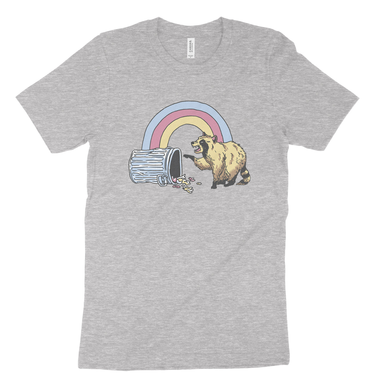 Rainbow Raccoon in the Trash T-Shirt