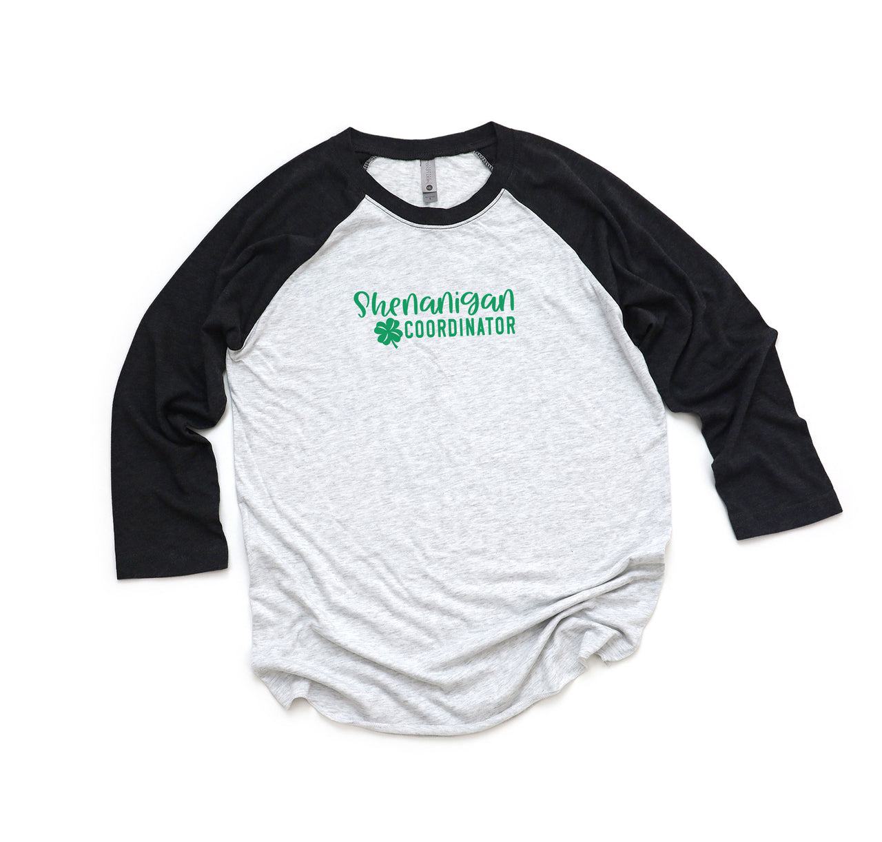 Shenanigan Coordinator Raglan T-Shirt - St. Patrick's Day Baseball Tee Shirt