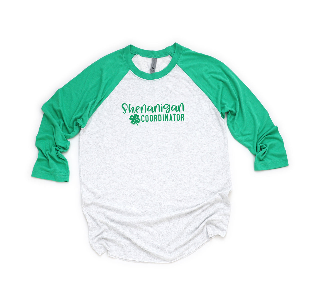 Shenanigan Coordinator Raglan T-Shirt - St. Patrick's Day Baseball Tee Shirt