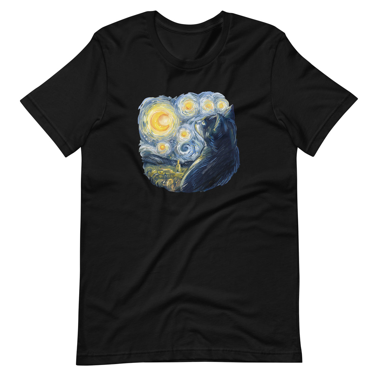 Van Gogh Cat T-Shirt