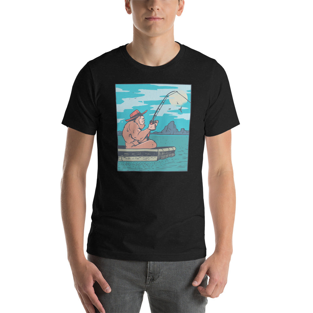 Bigfoot Fishing T-Shirt
