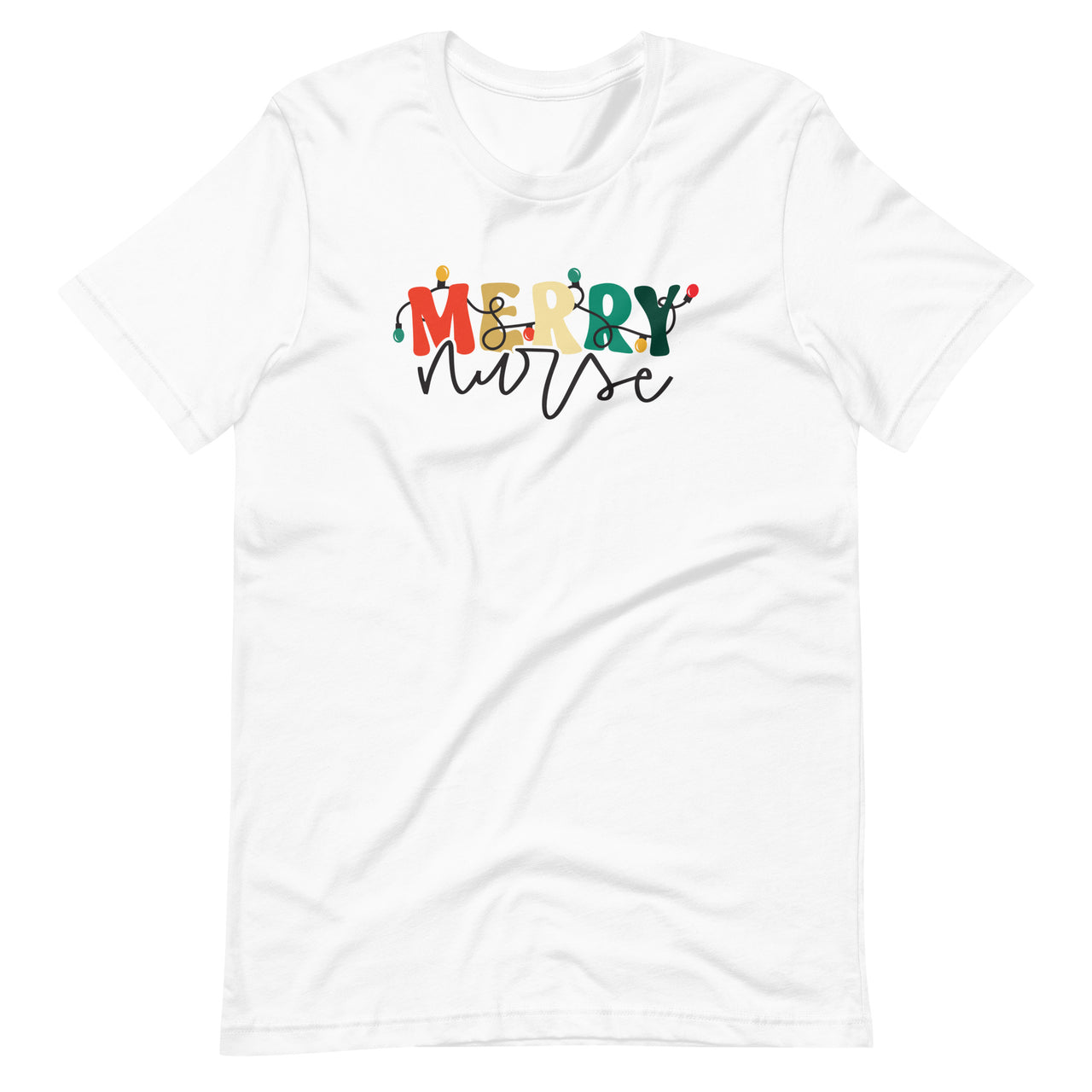 Merry Nurse Christmas Lights T-Shirt