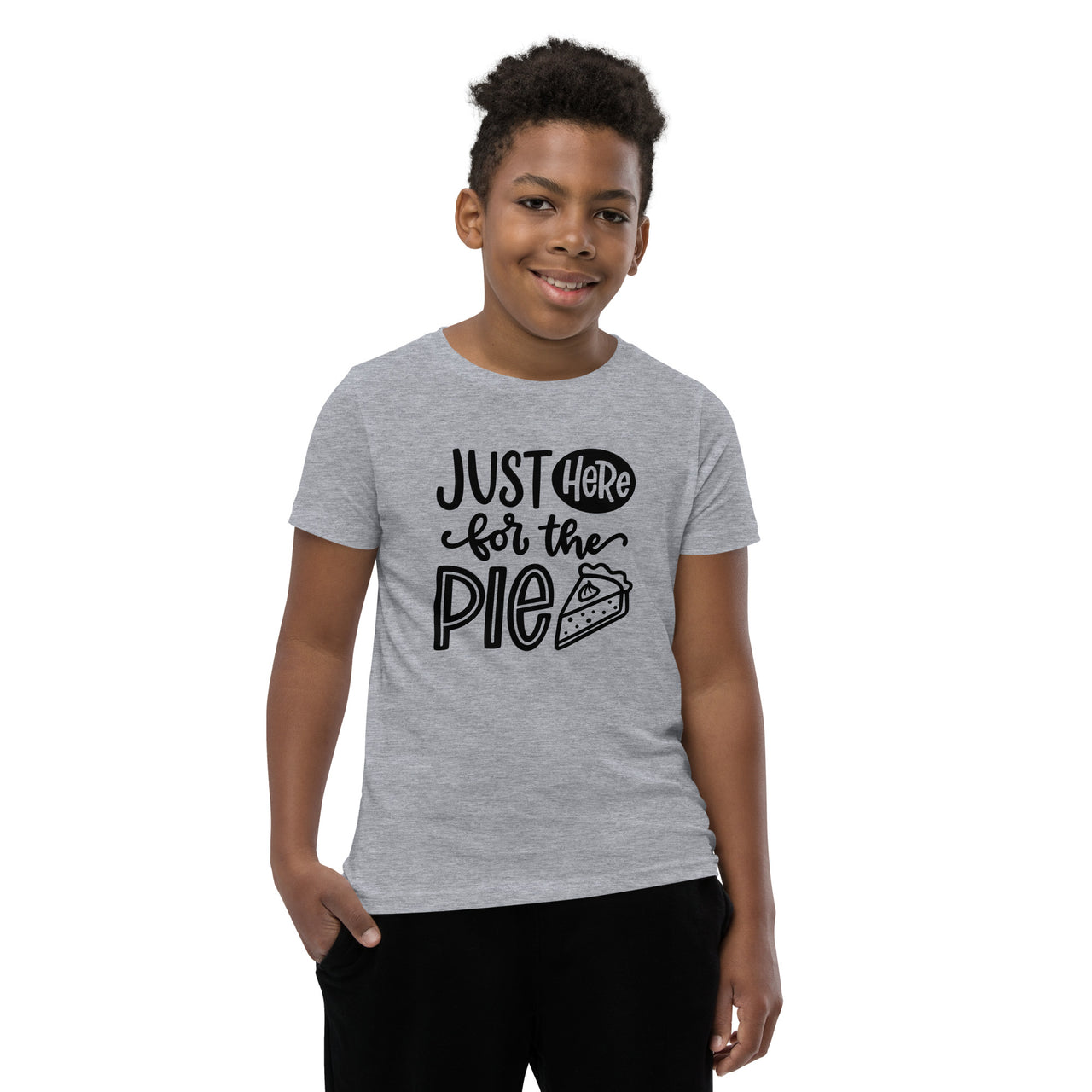 Just Here for the Pie Kids T-Shirt